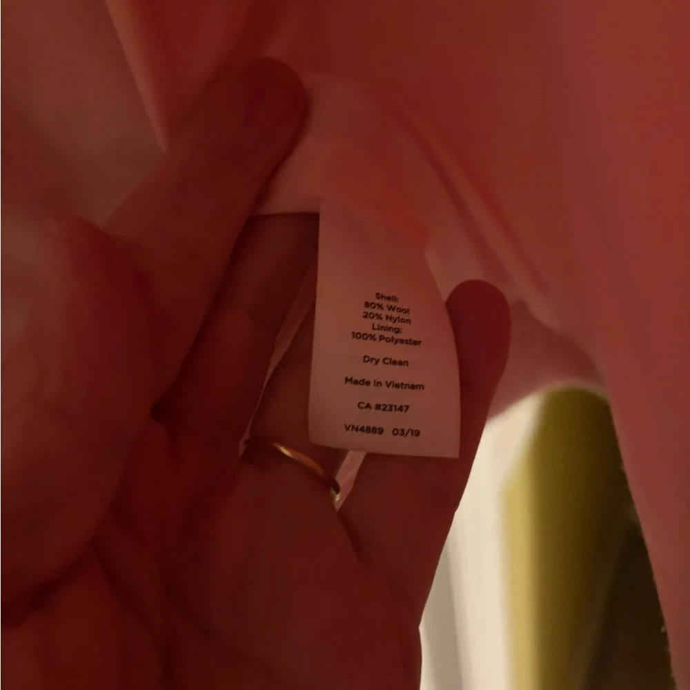 Talbots Pink Double-Breasted Coat - Picture 7 of 7